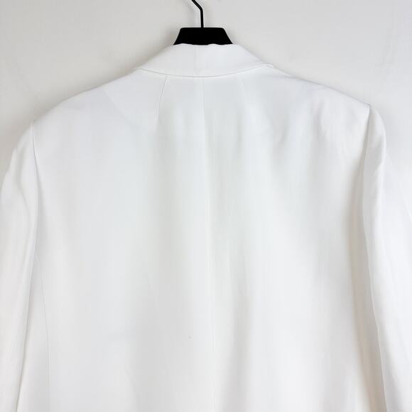 J.Crew Tuxedo Blazer Jacket in Drapey Viscose White - Plus Size 20 - Picture 10 of 12